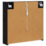 vidaXL Armoire Miroir de Salle de Bain Chêne noir