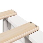 vidaXL Cadre de lit sans matelas blanc 140x190 cm bois de pin massif