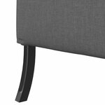 vidaXL Canapé à Haut Dossier Gris foncé 109 x 56 x 121 cm tissu