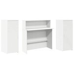 vidaXL Bureau de réception blanc 180x50x103 5 cm bois d'ingénierie