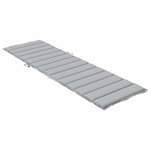 vidaXL Coussin de chaise longue gris clair mélangé 200x70x4 cm tissu