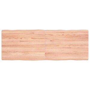 vidaXL Dessus de table bois massif traité bordure assortie