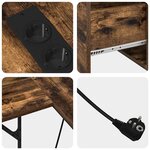 vidaXL Bureau Chêne fumé 182 x 101 x 87.5 cm Bois d'ingénierie