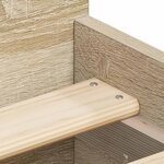 vidaXL Cadre de lit sans matelas chêne sonoma 90x190 cm