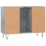 vidaXL Armoire salle de bain gris béton 80x33x60cm bois d'ingénierie