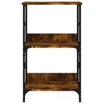 vidaXL Bibliothèque chêne fumé 50x33x82 cm bois d'ingénierie