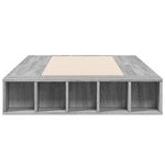 vidaXL Cadre de lit sans matelas sonoma gris 75x190 cm