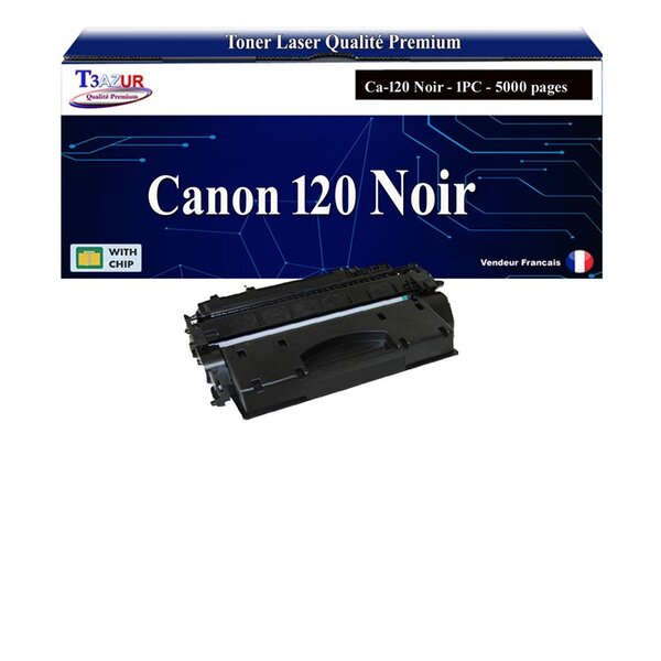 T3AZUR -Toner compatible avec Canon 120 (2617B001) pour Canon IMAGECLASS D1120  D1150  D1170  D1180  D1320  D1350  D1370