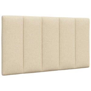 vidaXL Coussin de tête de lit Hanko crème 80 cm tissu