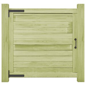 vidaXL Portail de jardin Bois de pin imprégné 100x100 cm