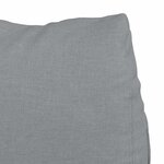 vidaXL Coussin de Dos Gris clair 60 x 20 x 50 cm tissu