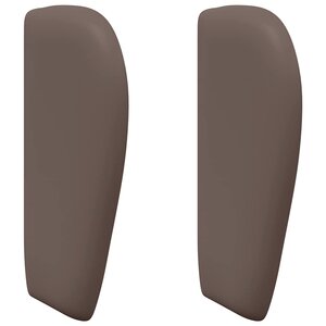 vidaXL Oreille de tête de lit Marron 40 x 23 x 6 cm Mousse et PVC