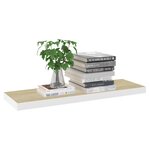 vidaXL Étagère flottante murale chêne et blanc 80x23 5x3 8 cm MDF