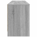 vidaXL Armoire de lit avec étagère 2 Pièces Sonoma gris 66 x 33 x 48 cm