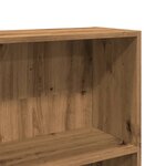 vidaXL Bibliothèque chêne artisanal 80x24x176 cm bois d'ingénierie
