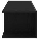 vidaXL Meuble TV Noir 90 x 39 x 30 cm Bois d'ingénierie