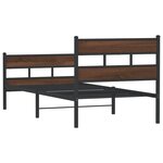vidaXL Cadre de lit sans matelas avec tête de lit et pied de lit