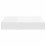 vidaXL Étagères murales flottantes 2 Pièces blanc 23x23 5x3 8 cm MDF