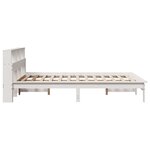 vidaXL Cadre de lit sans matelas blanc 150x200 cm bois de pin massif