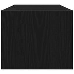 vidaXL Meuble TV chêne noir 80x31x25 5 cm bois d'ingénierie