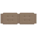 vidaXL Coussin de tête de lit Zadar cappuccino 160 cm similicuir