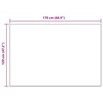 vidaXL Tapis en Fourrure Synthétique de Lapin Olite Crème 120 x 170 cm