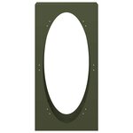 vidaXL Portant de bois chauffage vert olive 50x23x100 cm