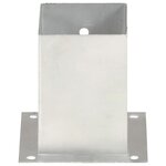 vidaXL Ancres de poteau 4 Pièces Métal galvanisé 101 mm