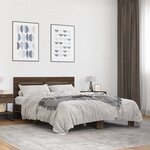 vidaXL Cadre de lit sans matelas chêne marron 140x200 cm