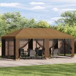 vidaXL Abri de jardin 6 x 3 m Beige Polyester et Acier 190