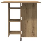 vidaXL Table à dîner 115 x 70 x 75 cm Bois d'ingénierie