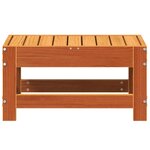 vidaXL Repose-pied de jardin cire marron 62x30x32 cm bois pin massif