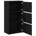 vidaXL Bibliothèque chêne noir 40x24x77 cm bois d'ingénierie
