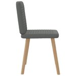 vidaXL Chaises à manger lot de 4 gris foncé tissu