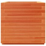 vidaXL Jardinière cire marron 50x50x49 5 cm bois de pin massif