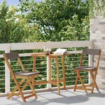 vidaXL Chaises de bistrot d'extérieur 2 Pièces Gris foncé 40 x 53 x 80 cm