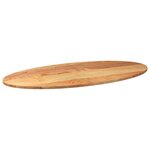 vidaXL Dessus de table 120x60x2 cm bois de chêne massif ovale