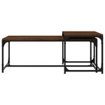 vidaXL Tables basses 2 Pièces Chêne marron Bois d'ingénierie