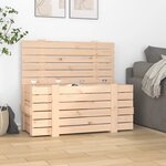 vidaXL Boîte de rangement 91x40 5x42 cm Bois massif de pin