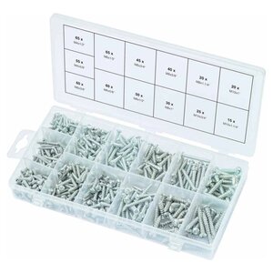 Ks tools assortiment de vis à tête sphérique 550pcs m4x1/2"-m10x1 1/4"