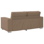 vidaXL Canapé Cappuccino 180 x 78 x 84 cm tissu
