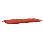 vidaXL Coussins de banc de jardin lot de 2 rouge mélangé tissu