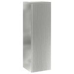vidaXL Supports pour plantes 2 Pièces Argent 24 x 24 x 75 cm