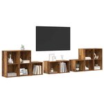 vidaXL Ensemble de meubles TV 8 Pièces Bois Ancien Bois d'ingénierie