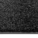 vidaXL Paillasson lavable Noir 90x150 cm