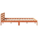 vidaXL Cadre de lit sans matelas cire marron 140x200cm bois pin massif