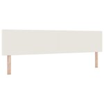 vidaXL Tête de lit Crème 200 cm Tissu en velours côtelé