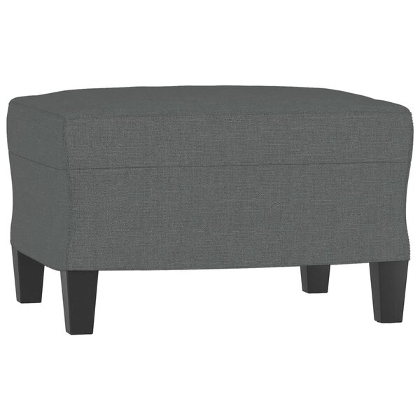 vidaXL Repose-pied Gris foncé 60x50x41 cm Tissu