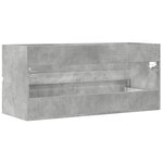 vidaXL Armoire d'évier Gris béton 100x38 5x45 cm Aggloméré