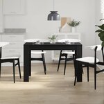 vidaXL Table à dîner chêne noir 120x60x76 cm bois d'ingénierie